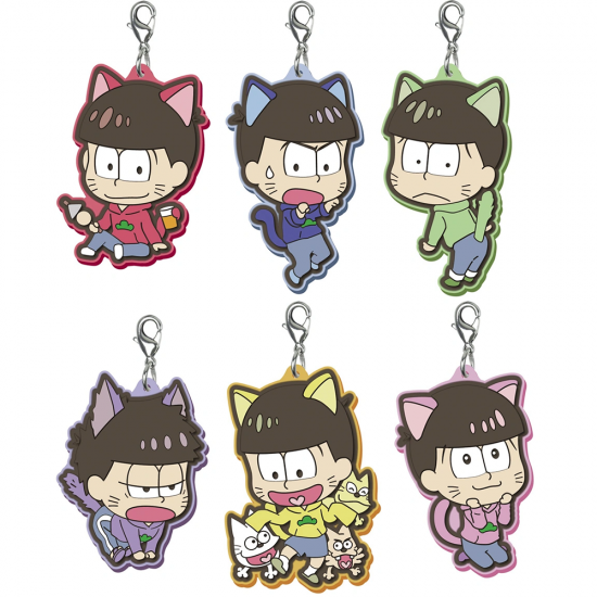 Mr. Osomatsu Cat-matsu Rubber Strap (Random)