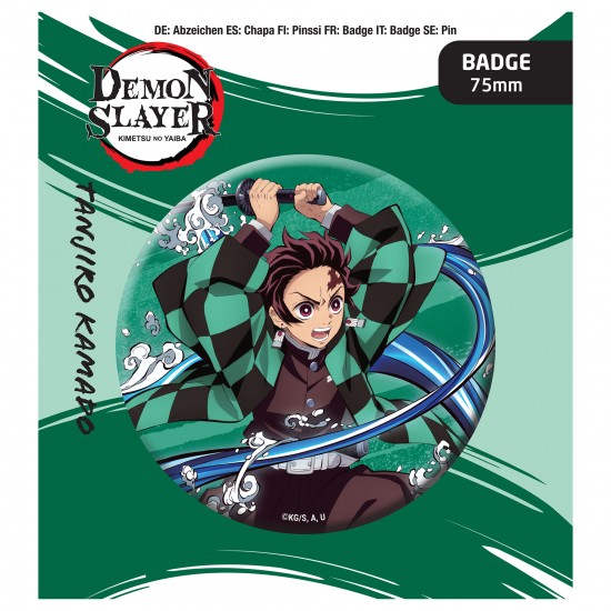 Demon Slayer: Kimetsu no Yaiba Button Badge: Tanjiro Kamado