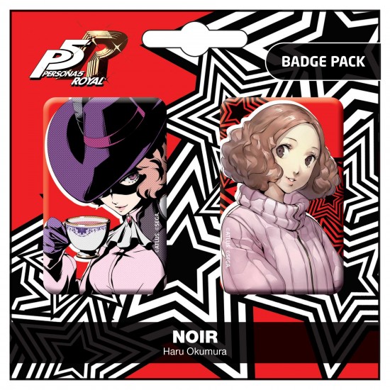 Persona 5 Royal Noir / Haru Okumura rintamerkit 2-setti