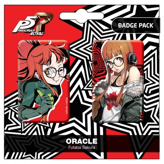 Persona 5 Royal Oracle / Futaba Sakura rintamerkit 2-setti