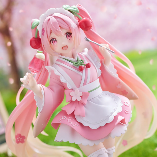 Hatsune Miku Newley Written Sakura Miku Japanese Cafe ver figuuri