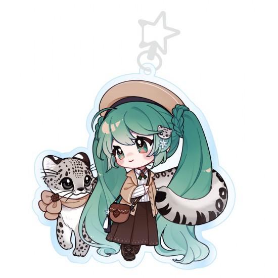 Hatsune Miku Kawaii Winter Time Acrylic Key Ring