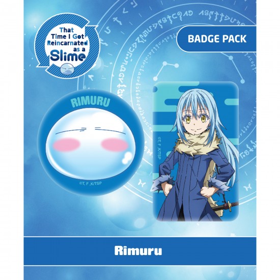 That Time I Got Reincarnated As A Slime (Tensei Shitara Suraimu Datta Ken) Rimuru rintamerkkit 2-setti