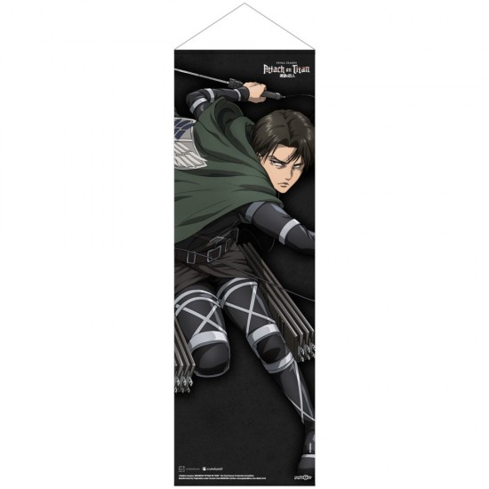 Attack on Titan Final Season Slim Fabric Wall Scroll: Levi Ackerman