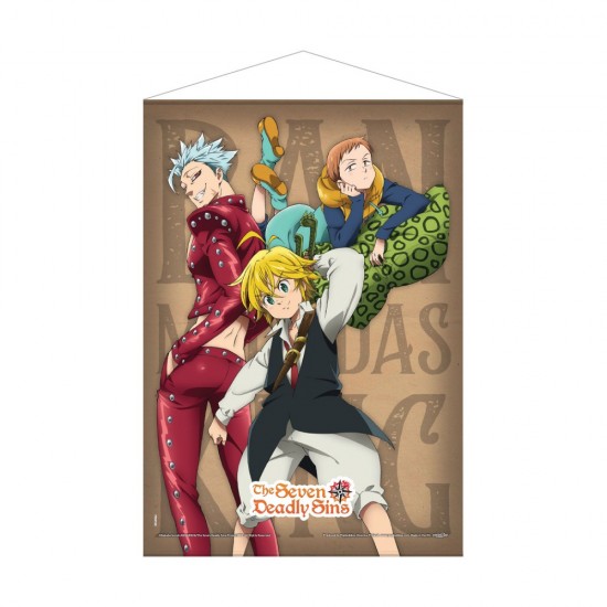 The Seven Deadly Sins: Ban, Meliodas & King Wall Scroll