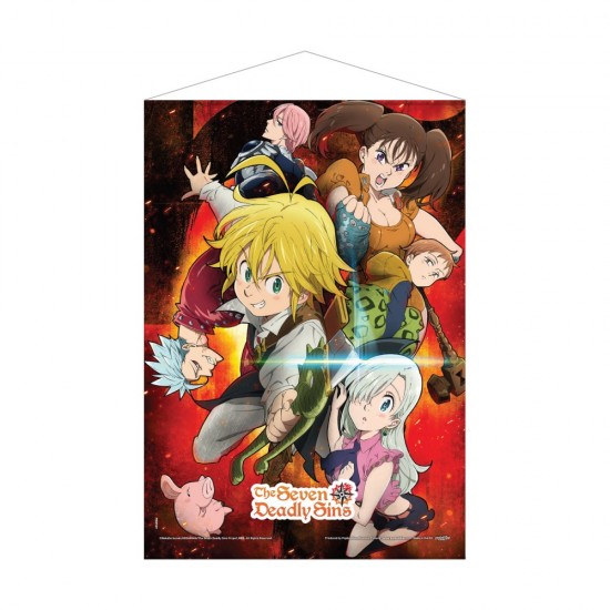 The Seven Deadly Sins: Key Art Visual Wall Scroll